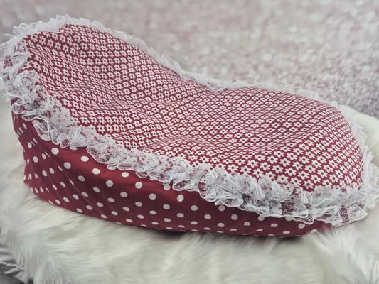 Sitz und Liegekissen bis 56cm - rot-