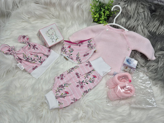 Babyset rosa Blümchen