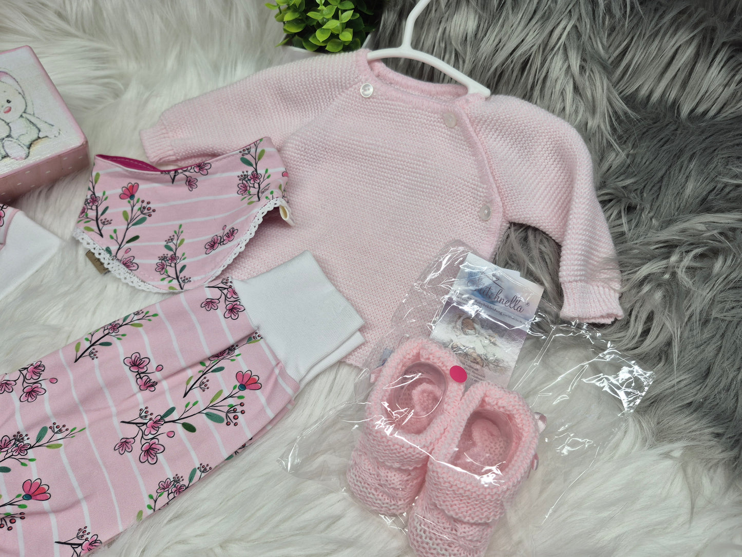 Babyset rosa Blümchen